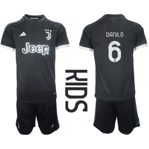 Lacne Dětský Futbalové dres Juventus Danilo Luiz #6 2023-24 Krátky Rukáv - Tretina (+ trenírky)